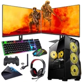 ROGAME RKT660541 INTEL I5 13400F 16GB 1TB M2 4GB GTX1650 Çift 24" Mon. (Gaming SET) thumbnail 1