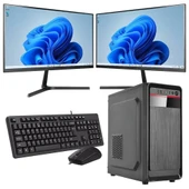 ROWORK  RKT660521 INTEL i3 13100 16GB 480GB SSD Çift 21.5" Monitörlü Ev ve Ofis Bilgisayarı (Business) thumbnail 1