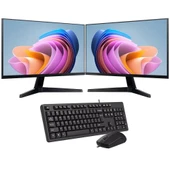 ROWORK RKT660520 INTEL i3 13100 8GB 240GB SSD Çift 24" Monitörlü Ev ve Ofis Bilgisayarı (Business) - 2