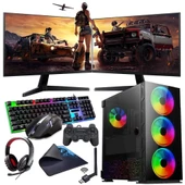 ROGAME RKT660526 INTEL i3 13100F 16GB 240SSD 1TB HDD 12GB RTX3060 Çift 24" Mon. (Gaming SET) thumbnail 1