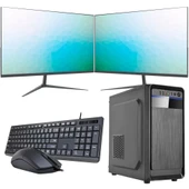 ROWORK RKT660505 INTEL I7 12700 8GB 120GB SSD Çift 24" Monitörlü Ev ve Ofis Bilgisayarı (Business) - 1
