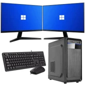 ROWORK RKT660451 INTEL I5 10400 16GB 480GB SSD Çift 24" Monitörlü Ev ve Ofis Bilgisayarı (Business) - 1