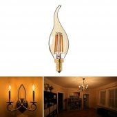 Cata 4 W Rustik LED Dekoratif Buji Ampul E-14 2700K Amber Rengi CT-4281 - 4