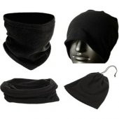 Bonie Unisex Siyah Polar Bere Boyunluk - 1