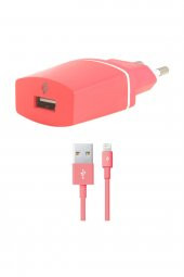 Ttec 2SCC2001P Compact Serisi Apple iPhone Lightning Kablolu 1A Seyahat Şarj Cihazı Pembe - 1