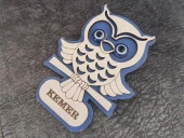 Magnet Baykuş Hayvan Nazar Boncuk Buzdolabı Süsü Ahşap Magnet Mıknatıslı Hediyelik Eşya thumbnail 2