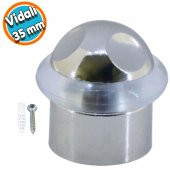 Kapı Stoperi Kapı Altı Durdurucu Tutucu Tamponu Silikonlu Contalı Stopu Vidalı Mat Krom 35 mm thumbnail 1