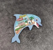 Magnet Balık Caretta Kule Buzdolabı Süsü Ahşap Magnet Mıknatıslı Hediyelik Eşya - 1