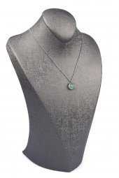 Florit Doğal Taş Gümüş Renkli Kolye thumbnail 2