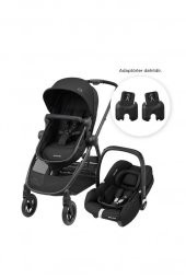 Maxi-Cosi Zelia3-CabrioFix I-Size Çift Yönlü Seyahat Sistem Bebek Arabası Essential Black - 1