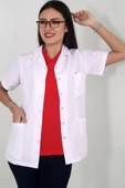Kısakol Ceket Boy Gömlek Yaka Doktor Öğretmen Laboratuvar Önlüğü - 4