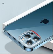 Vendas iPhone 15 Pro Uyumlu (15 Pro) Simple Serisi Kamera Korumalı Soft Şeffaf Silikon Kılıf + Seramik Nano Ekran Koruyucu - 2