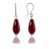 STONEAGE JEWELLERY Küpe Gümüş Ceyt Doğal Taş - 2