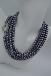 STONEAGE ÇOK UZUN 160 CM CAM İNCİ KOLYE thumbnail 1