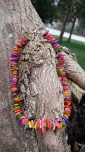 STONEAGE Sedef Doğal Taş Bereket Kadın İçin Kolye thumbnail 1