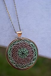 STONEAGE JEWELLERY Özel Tasarım Çini Bayan Kolye - 1