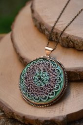 STONEAGE JEWELLERY Özel Tasarım Çini Bayan Kolye - 2