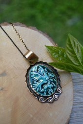 STONEAGE JEWELLERY Özel Tasarım El Yapımı Çini Bayan Kolye thumbnail 1