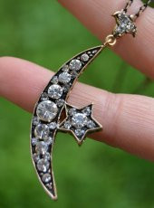 STONEAGE Türk Ay Yıldız Otantik Bayan Kolye thumbnail 1