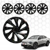 Citroen C4X Jant Kapağı (ABS Plastik) - (Siyah - 15") - 1