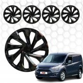 Ford Tourneo Courier Jant Kapağı (ABS Plastik) - (Siyah - 16") - 1