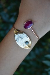 STONEAGE JEWELLERY Jade Taşlı Tasarım Bileklik thumbnail 1