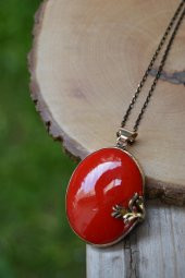 STONEAGE JEWELLERY El Yapımı Çini Bayan Kolye thumbnail 1