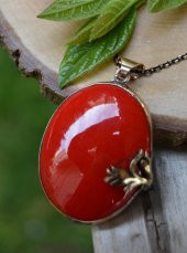 STONEAGE JEWELLERY El Yapımı Çini Bayan Kolye thumbnail 3