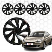 Renault Fluence Jant Kapağı (ABS Plastik) - (Siyah - 14") - 1