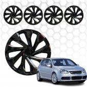 Volkswagen Golf 6 Jant Kapağı (ABS Plastik) - (Siyah - 16") thumbnail 1