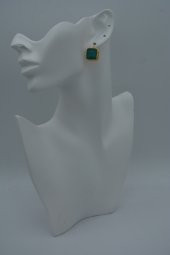 STONEAGE JADE TAŞLI EL YAPIMI KÜPE thumbnail 1