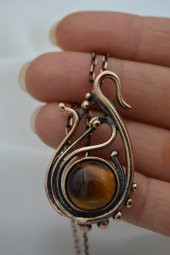 STONEAGE KAPLANGÖZÜ TAŞLI ÖZEL TASARIM KOLYE thumbnail 3