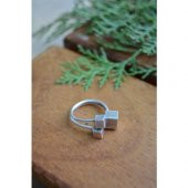 STONEAGE Bayan Antik Gümüş Bohem Ayarlanabilir Yüzük thumbnail 1