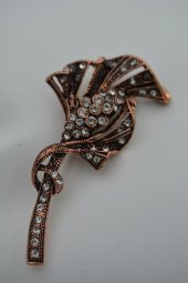 STONEAGE Broş Zirkon Taşlı Bronz thumbnail 1