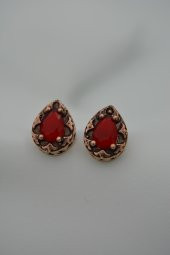 STONEAGE Bayan Küpe Yakut Taşlı Damla - 5