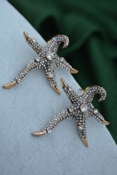 STONEAGE Deniz Yıldızı Zirkon Taşlı Bayan Küpe thumbnail 3