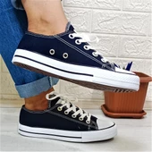 Fiyra 554 Lacivert Kısa Unisex Sneaker Keten Spor Ayakkabı - 3