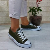 Fiyra 554 Haki Kısa Unisex Sneaker Keten Spor Ayakkabı - 5