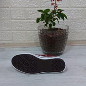 Fiyra 554 Bordo Kısa Unisex Sneaker Keten Spor Ayakkabı - 10