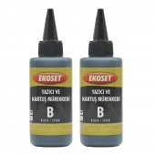 Ekoset Epson L850 L1800 Uyumlu Siyah Muadil Mürekkep 200ml - 1
