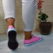 Fiyra 554 Pembe Kısa Unisex Sneaker Keten Spor Ayakkabı - 5