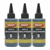 Ekoset Canon uyumlu Tanklı yazıcılar için Siyah mürekkep 300 ml GI-490 uyumlu thumbnail 1