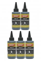 Ekoset Canon uyumlu Tanklı yazıcılar için Siyah mürekkep 100ml 5li set thumbnail 2