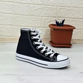 Fiyra 555 Siyah-Beyaz Uzun Unisex Sneaker Keten Spor Ayakkabı - 12