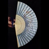 Japon Bambu Kumaş Yelpaze Çanta Boy Stant Hediyeli No.132 - 3