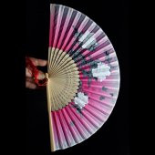 Japon Bambu Kumaş Yelpaze Çanta Boy Stant Hediyeli No.134 - 3