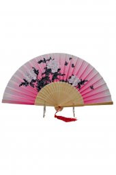 Japon Bambu Kumaş Yelpaze Çanta Boy Stant Hediyeli No.134 - 5