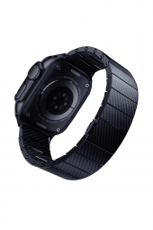 Apple Watch Ultra 42mm Fuchsia KRD-90 600D Akıllı Saat Karbon Fiber Kordon - 1