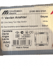 Mutlusan Vavien Anahtar Sıva Altı Beyaz 21000030101 (Çerçevesiz) - 3