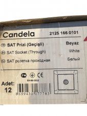 Mutlusan Candela Uydu Prizi Sıva Altı Beyaz 21251660101 (Çerçevesiz) - 3